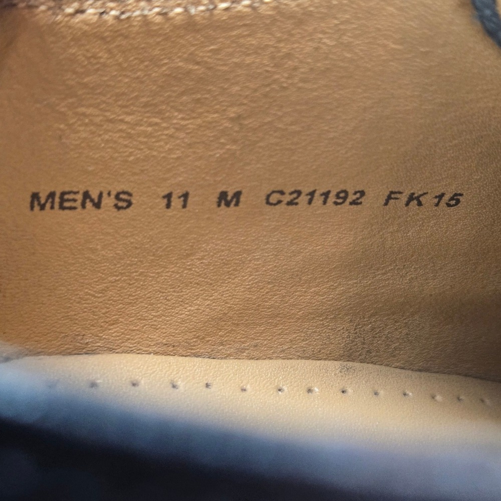 Cole Haan Grand OS Oxford Men 11 Black Good Leather Dress Shoes Square Toe - Picture 12 of 13
